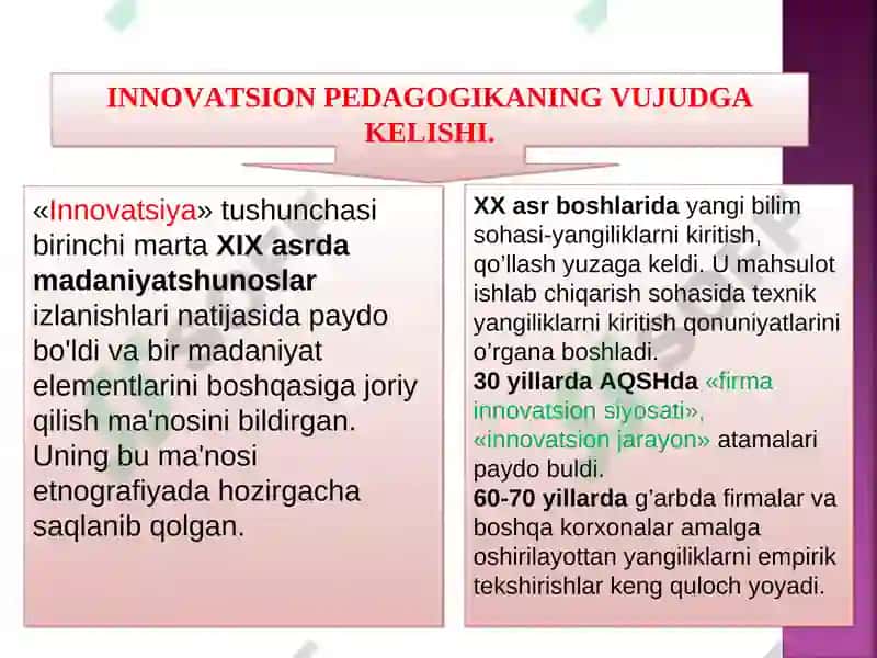 Innovatsiyalar va ularning yaratilish bosqichlari 5