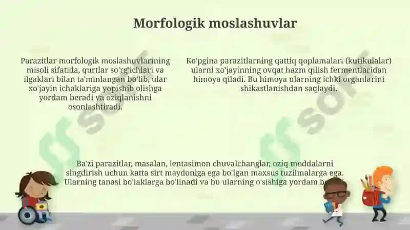 Parazitlarning rivojlanish shakllari 5