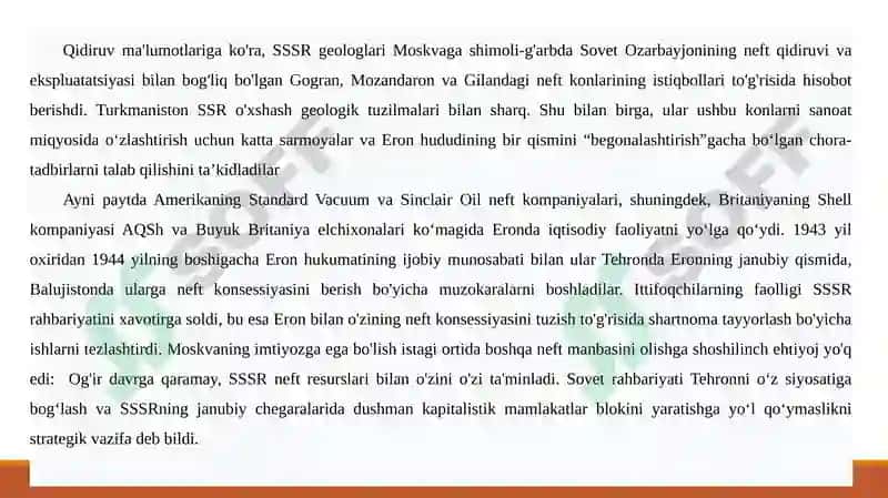Eron davlatining diplomatik aloqalari 1945-1991-yillar 5