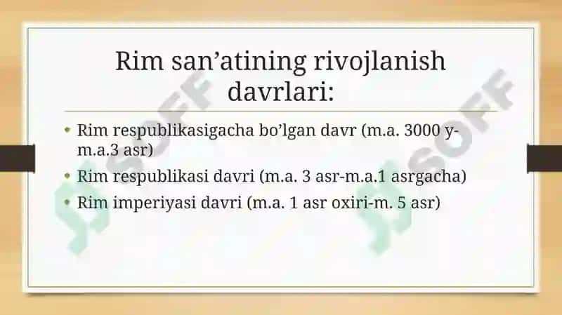 Qadimgi Rim sivilizatsiyasi 5