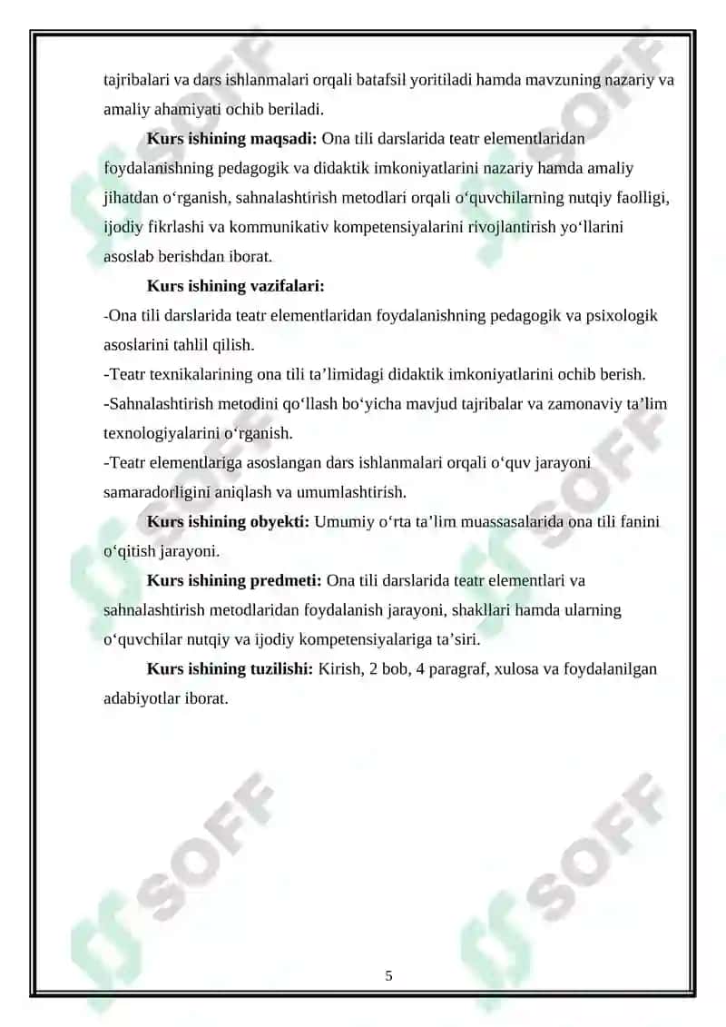 Ona tili darslarida teatr elementlaridan foydalanish 5