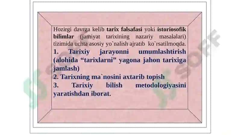 TARIX FALSAFASI, SIVILIZATSIYA VA MADANIYAT 5