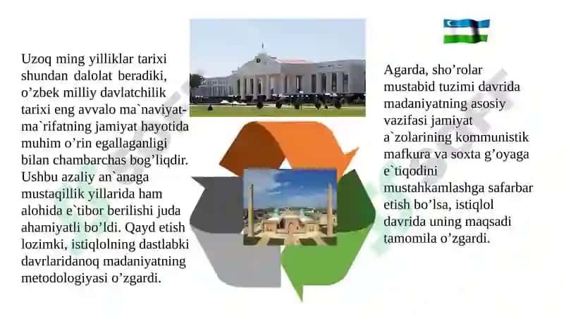 Mustaqillikyillarida O‘zbekiston dagi ma’naviy va madaniy hayoti 5