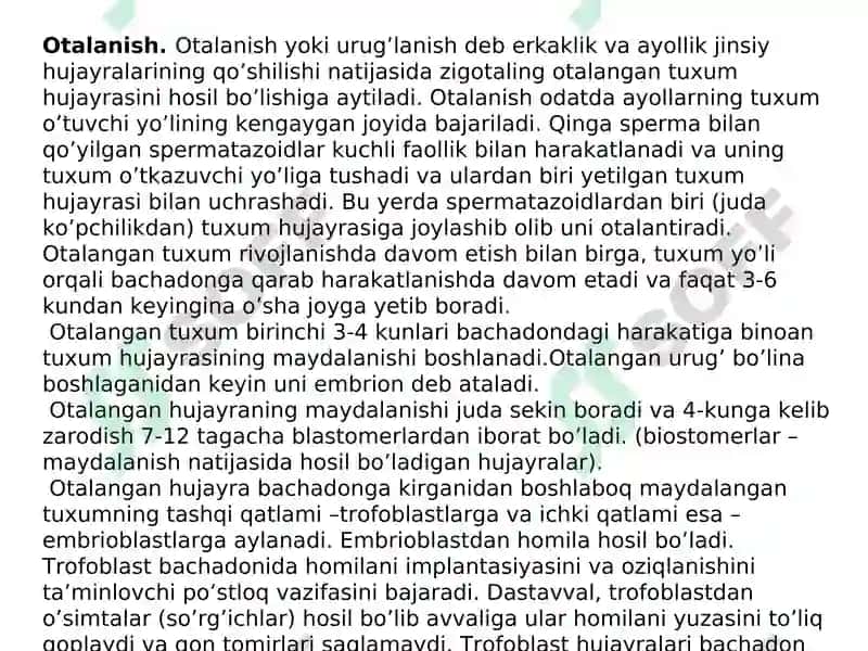 Ko’payish fiziologiyasi 5
