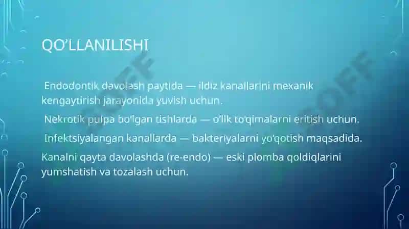 ildiz kanaliga ishlov beruvchi suyuqliklar 5