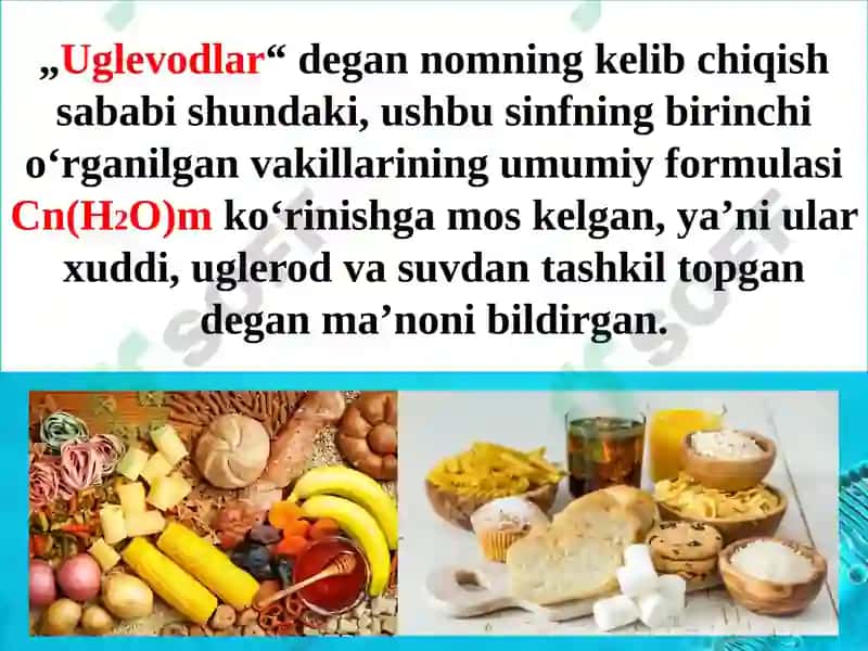 Uglevodlar.Monosaxaridlar.Olinishiva xossalari 5