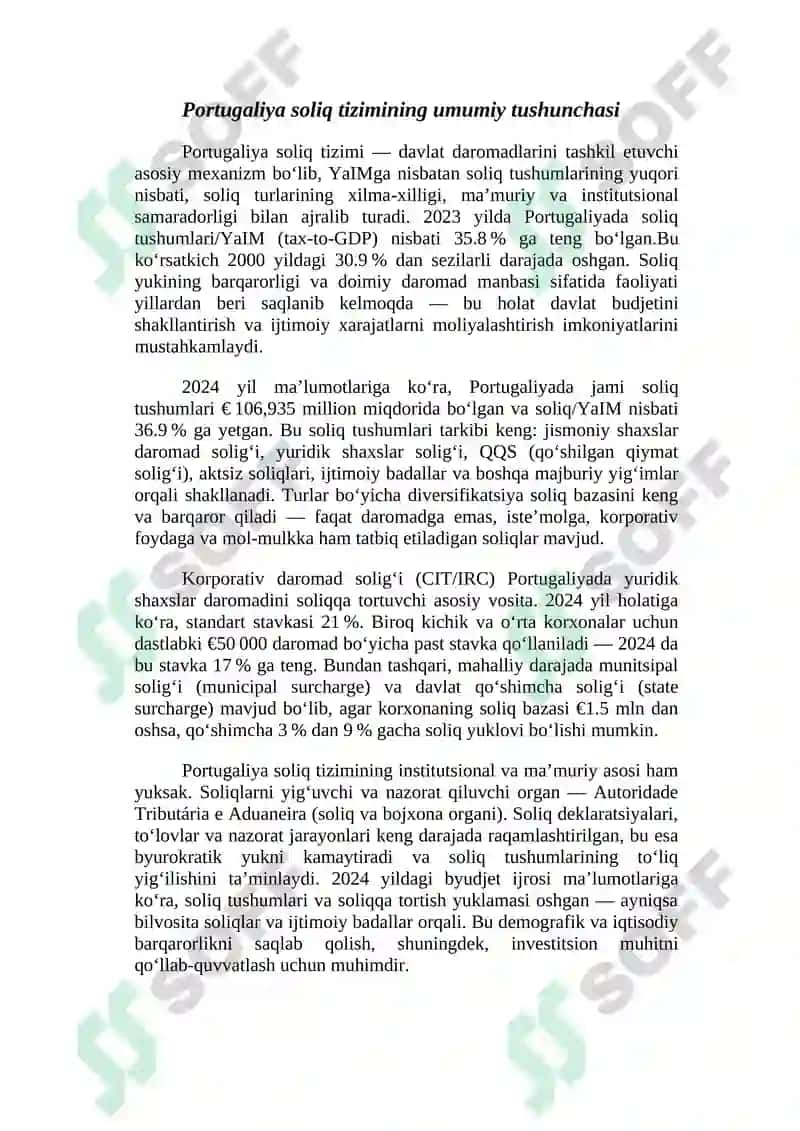 Portugaliya soliq tizimi 5