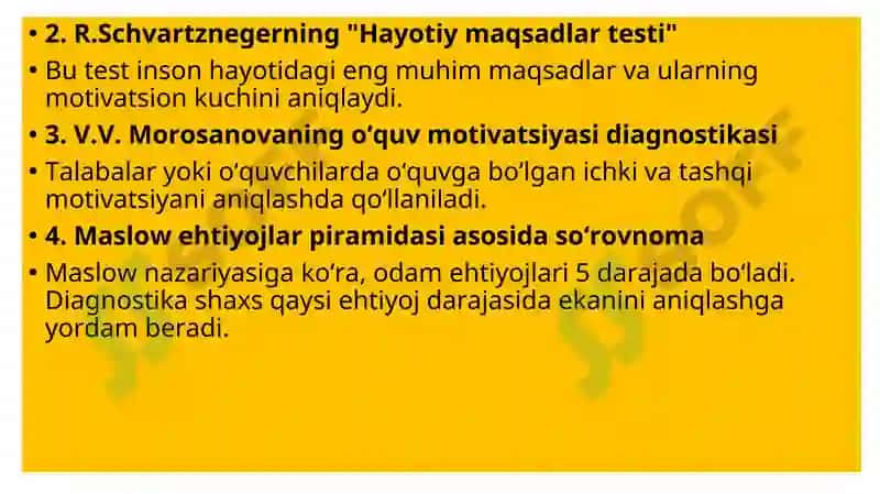 Shaxsning motivatsion sohasi psixodiagnostikasi 5