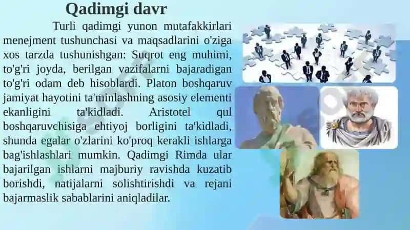 Boshqaruvfanining rivojlanishi tarixiy davrlari 5
