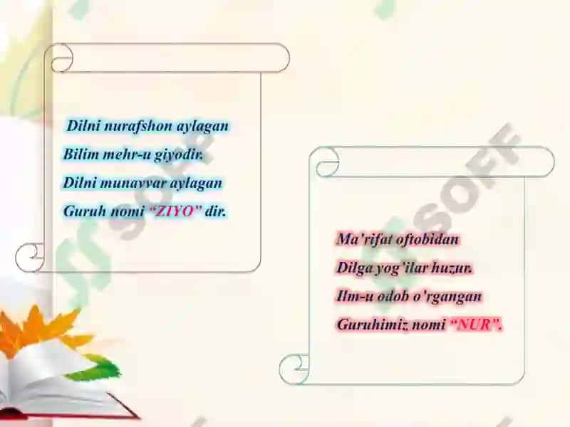 "Bo'g'chi" mavzusida tayyorlagan dars ishlanmasi 5
