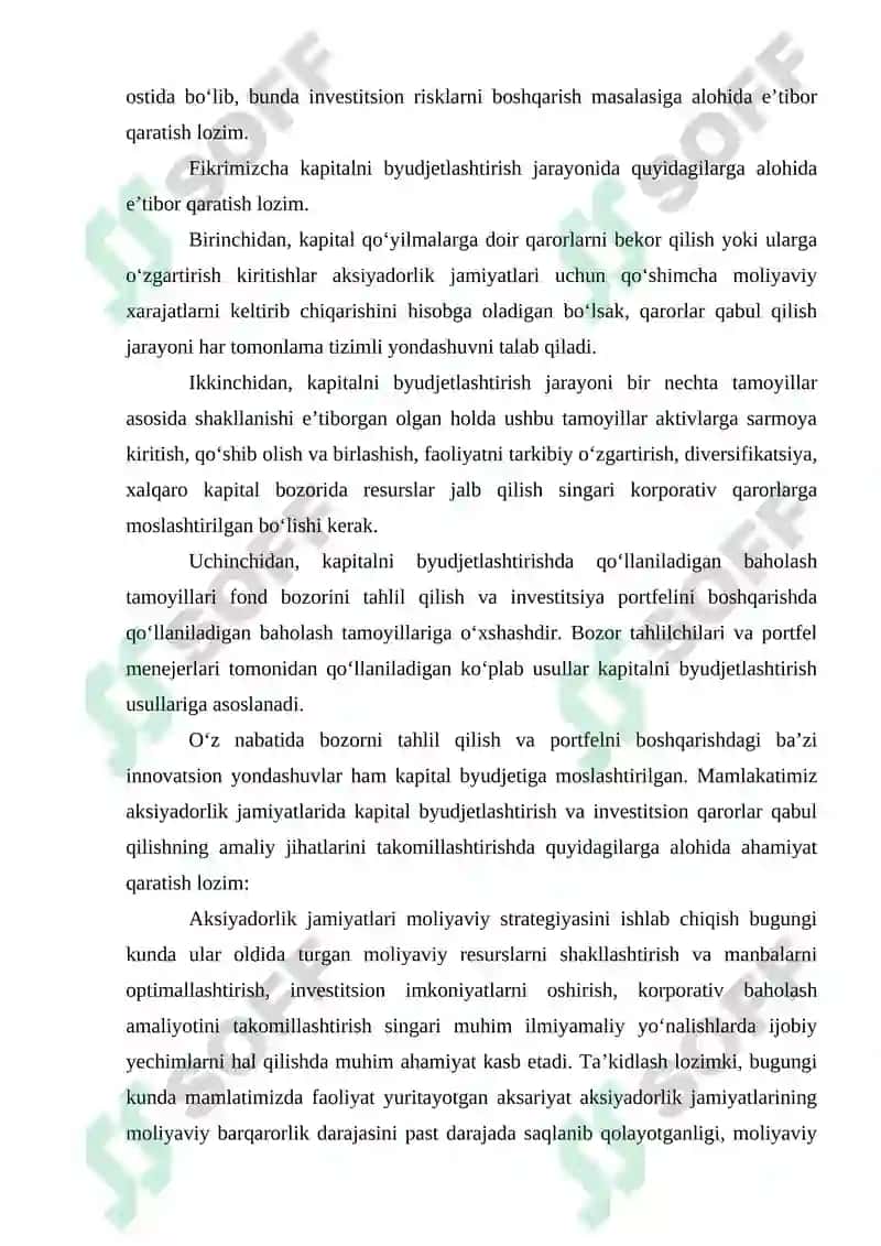 Kapital xarajatlarni byudjetlashtirish 5