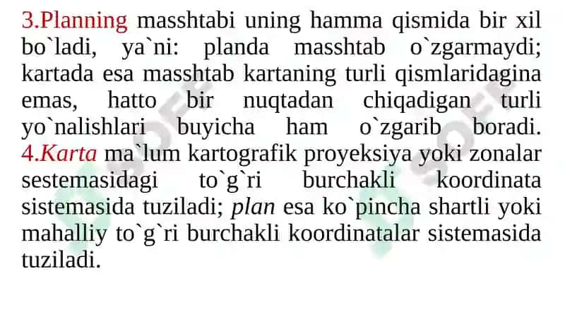 Topografik karta va planlar 5
