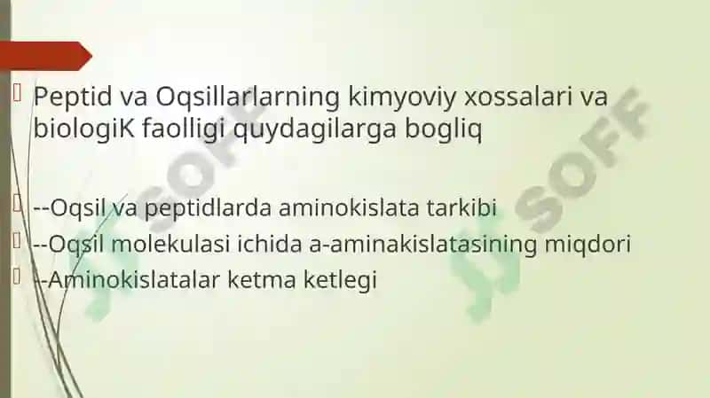 Oqsil tabiatli peptidlar 5