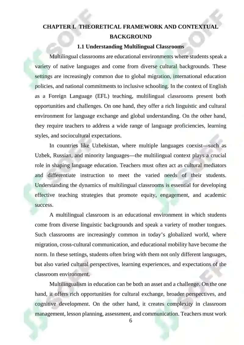 Challenges in Teaching English as a Foreign Language in Multilingual Classrooms 5