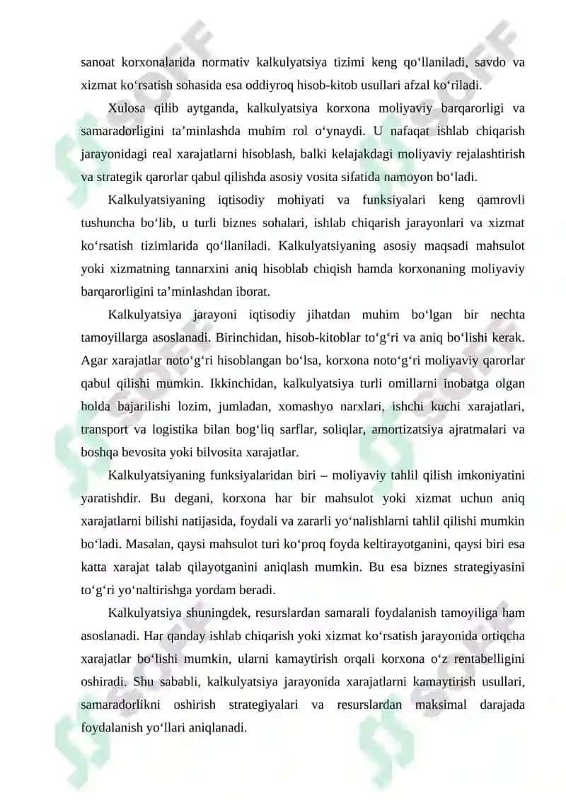 KALKULYATSIYA BUXGALTERIYA HISOBI USULINING ELEMENTI SIFATIDA 5