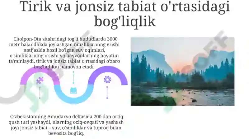 Tabiiy fandan jonli va jonsiz tabiat 5