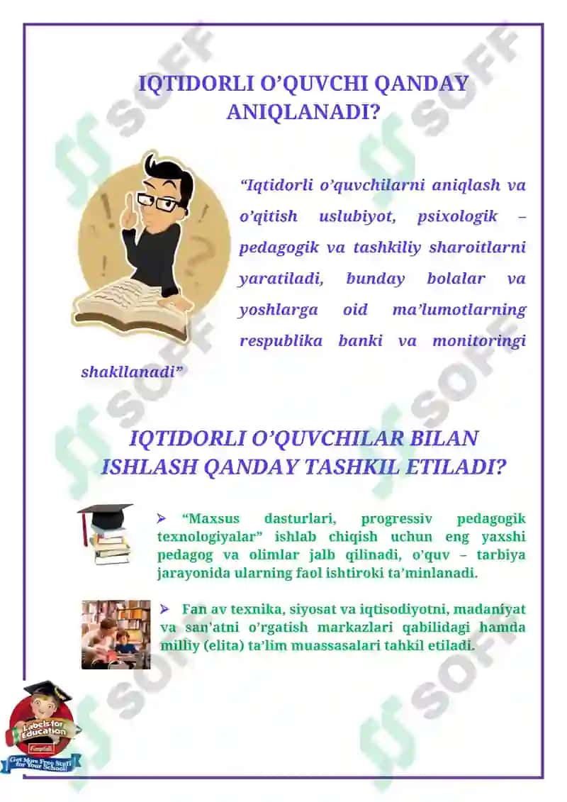 Iqtidorli oʻquvchilar bilan ishlash 5