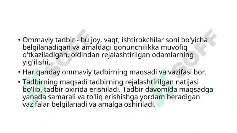 Milliy bayramlar va an’analar asosida ommaviy tadbirlar o’tkazish 5
