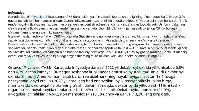 Kanada davlatining iqtisodiy holati S.W.O.T. tahlili 5