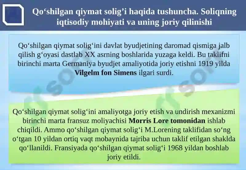 Qo‘shilgan qiymat solig‘i 5