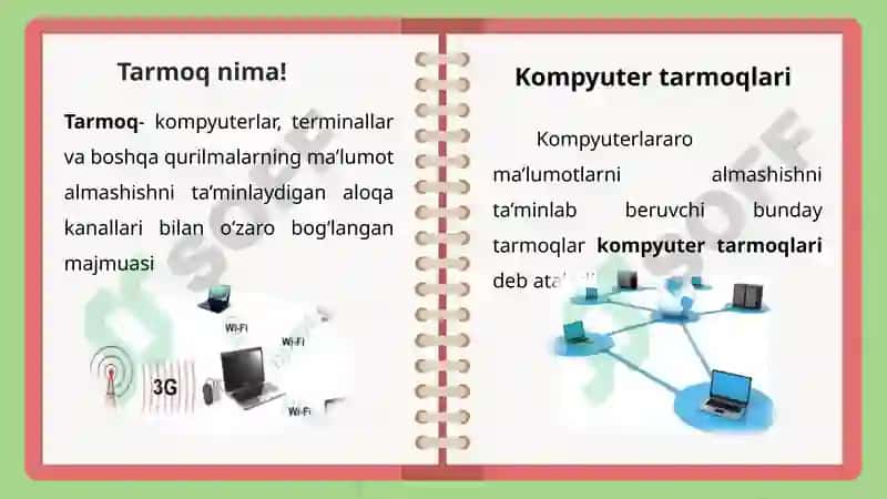 Kompyuter tarmoqlari va tarmoq texnologiyalari 5