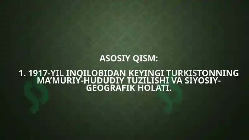 1917-1924 yillarda Turkiston tarixiy geografiyasi 5