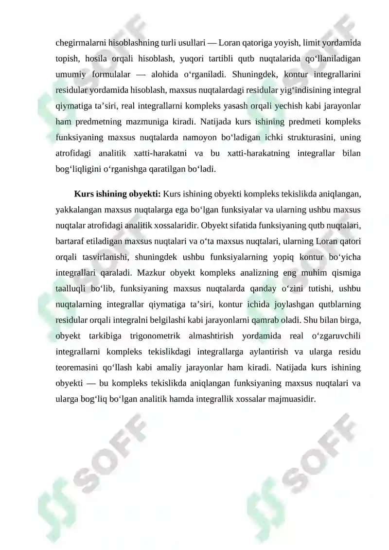 Chegirmalar nazariyasi va uning tadbiqlari. 5