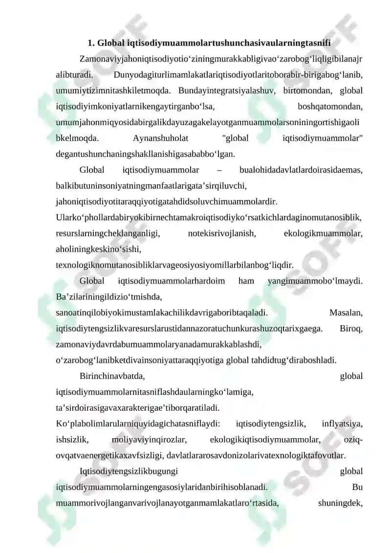 Jahonning Global Iqtisodiy Muammolari 5