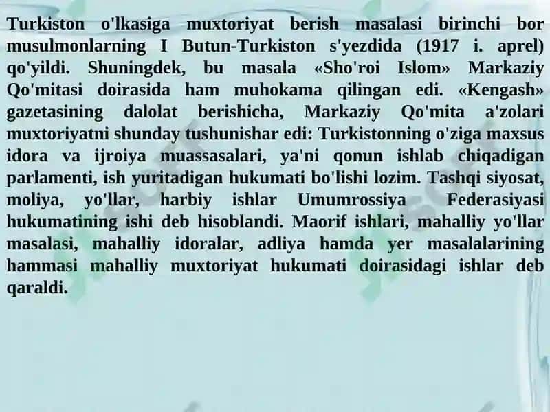 Turkiston muxtoriyati 5