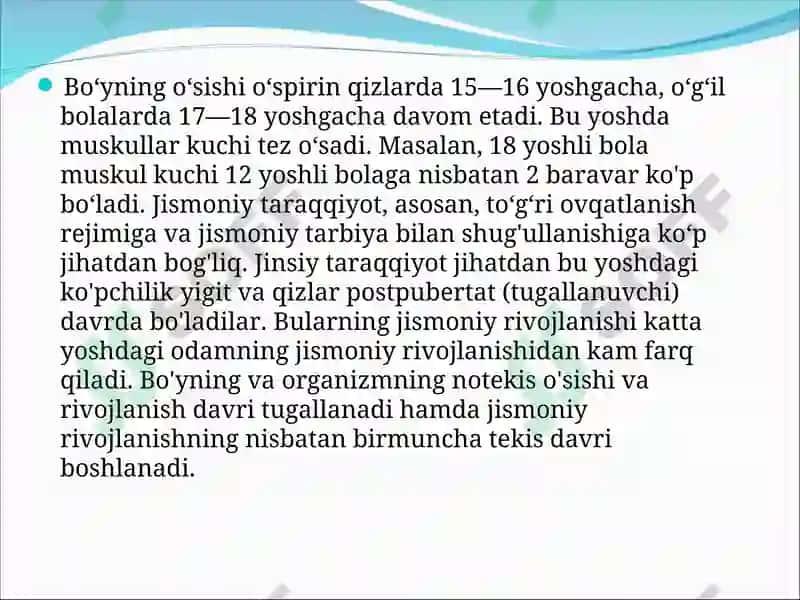 Ilk o’spirinlik davri psixologiyasi 5