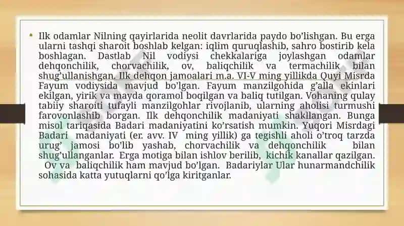 Qadimgi Misr sivilizatsiyasi 5