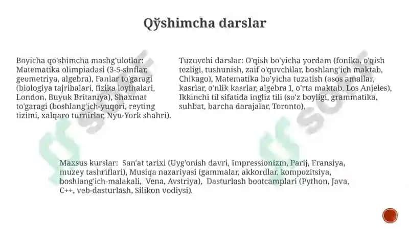 Korreksion sinflarining turlari 5