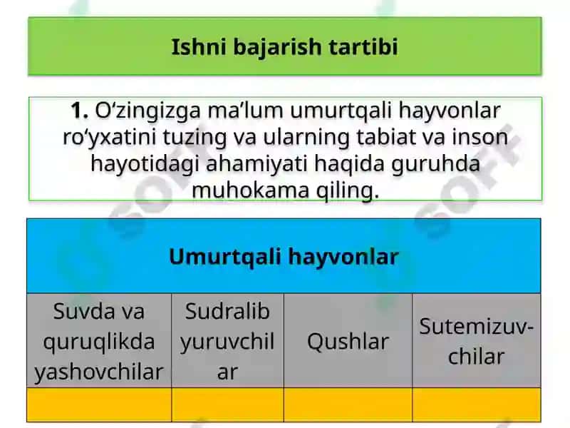 Hayvonlar Sistematikasi 5