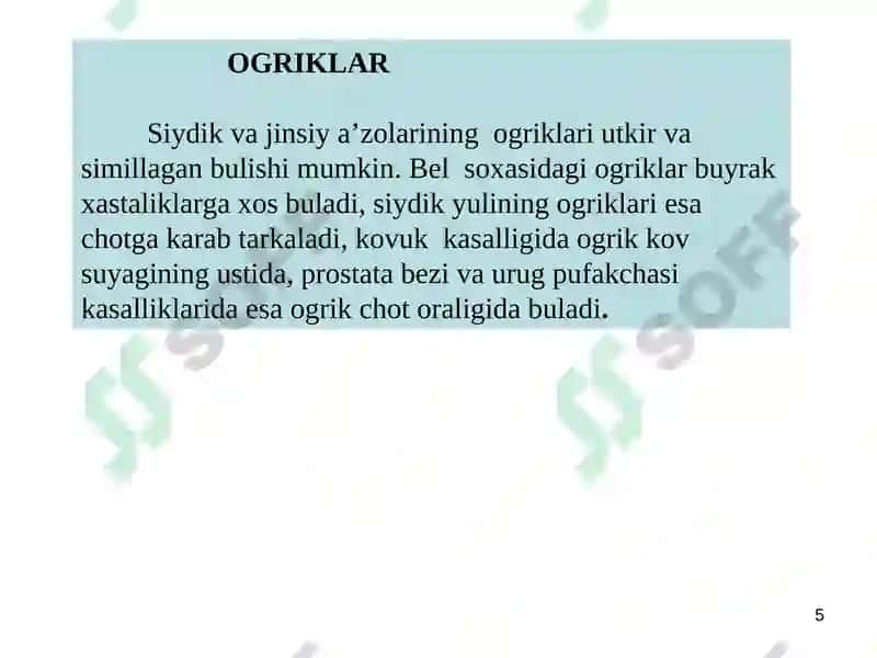 Urologik Kasalliklardagi Simptomlar 5
