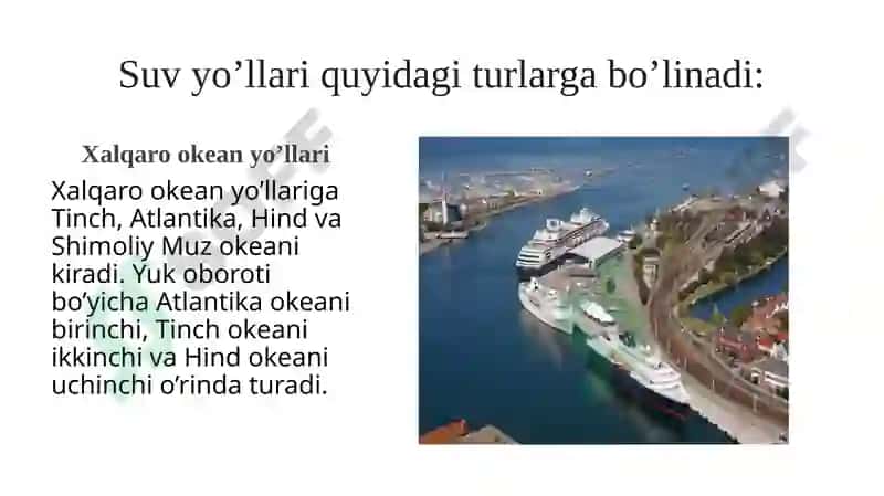 Turistlarga suv transportida xizmat kórsatish 5