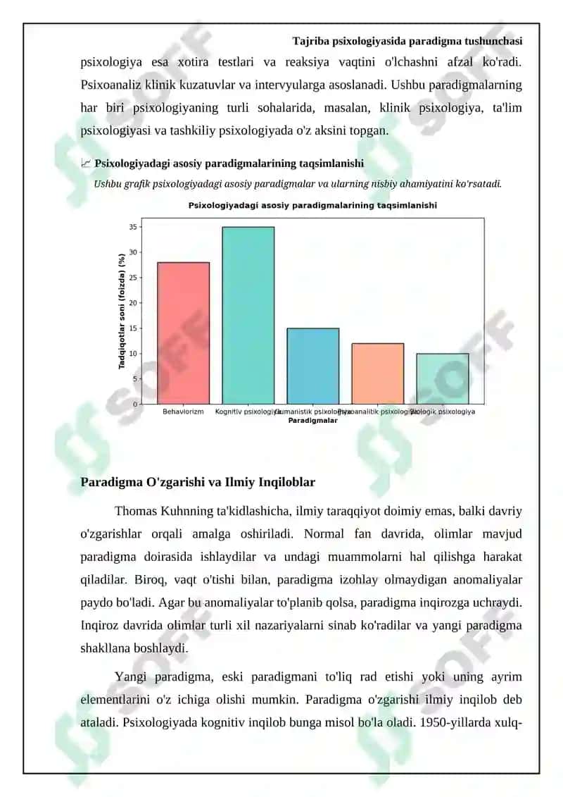 Tajriba psixologiyasida paradigma tushunchasi 5
