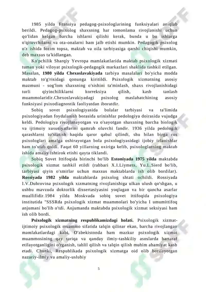 Psixologik Xizmat 5