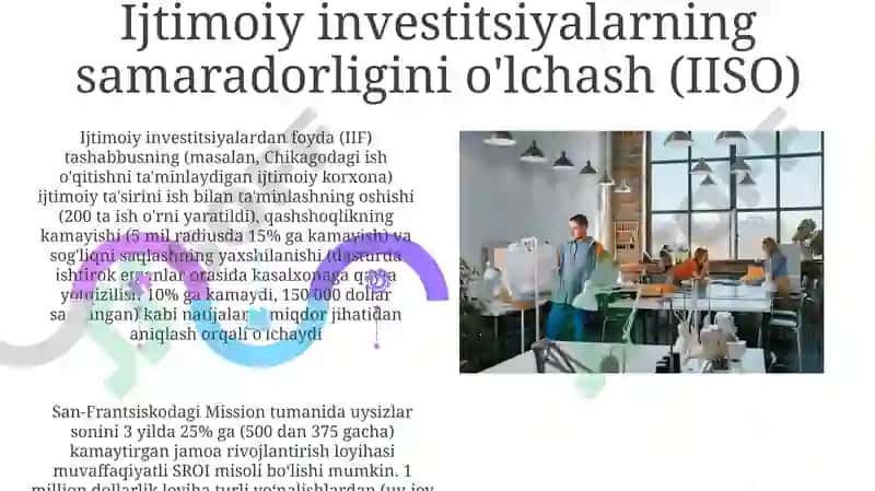 Ijtimoiy ta'sir va foyda o'lchovi 5