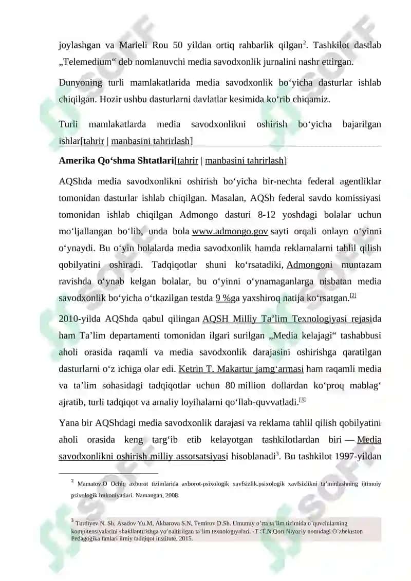 Media savodxonlikni rivojlantirish yo’llari 5