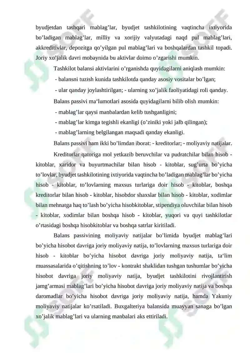Byudjet tashkiilotlari buxgalteriya balansi 5