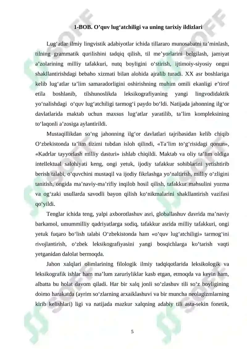 Lugʻat tuzish tamoyillari 5