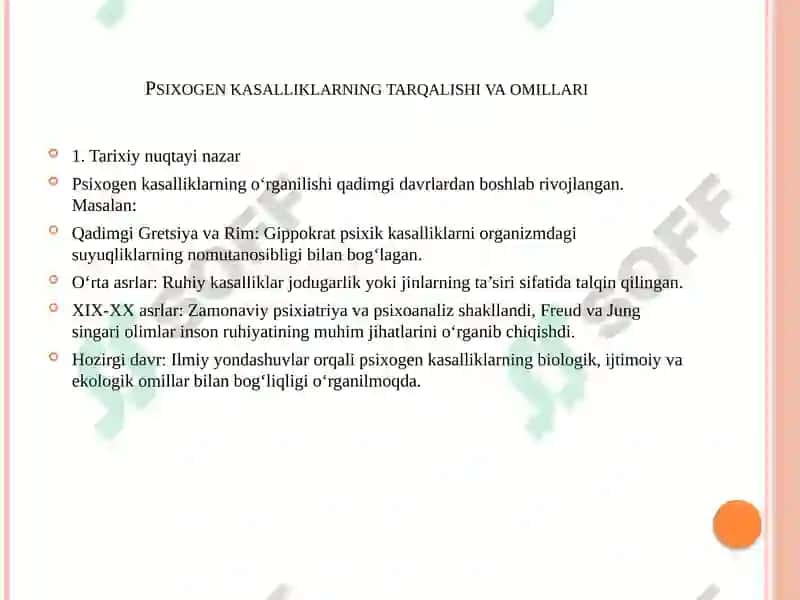 Psixogen kasalliklar epidemiologiyasi 5