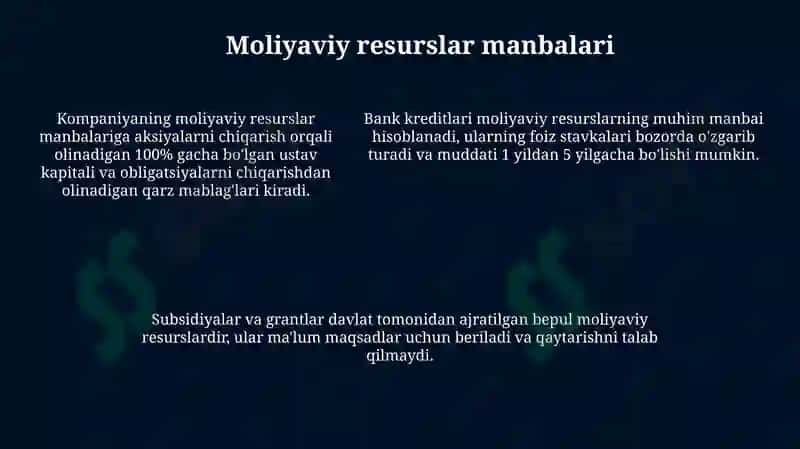 Moliyaviy resurslar 5