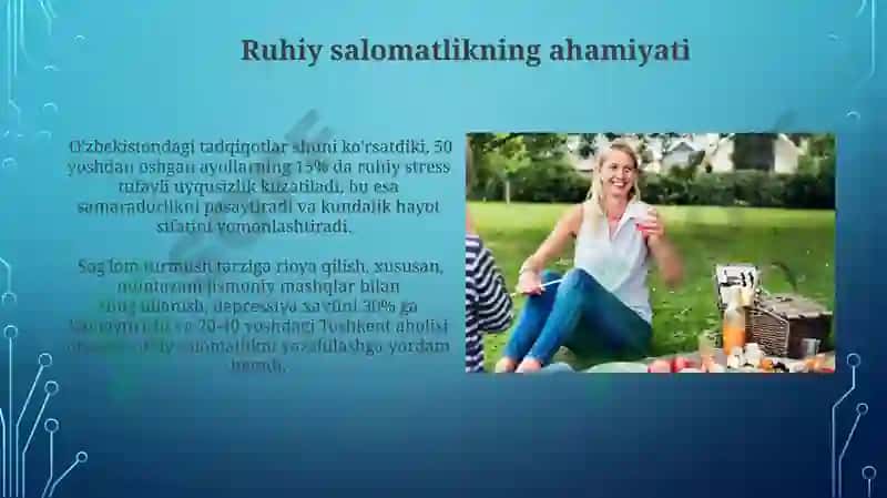 Sog'lom Turmush Tarzi va uning Salomatlikni Shakllantirishdagi Ahamiyati 5