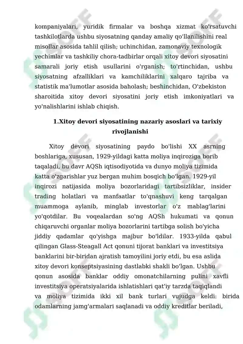 Xitoy devori siyosatini tijorat tarmoqlarida qo'llash va uning samaradorligi 5