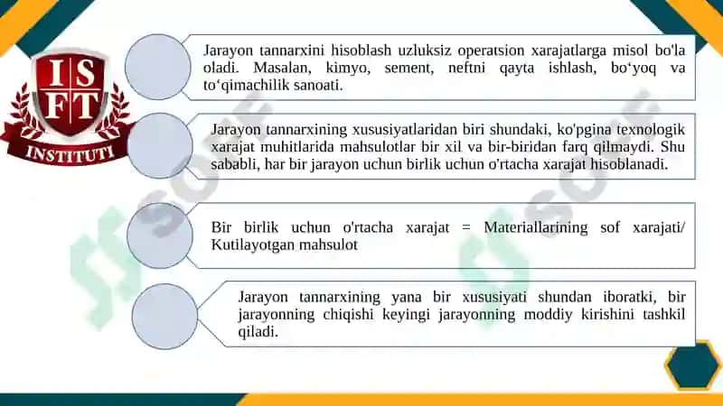 JARAYON XARAJATLARI 5