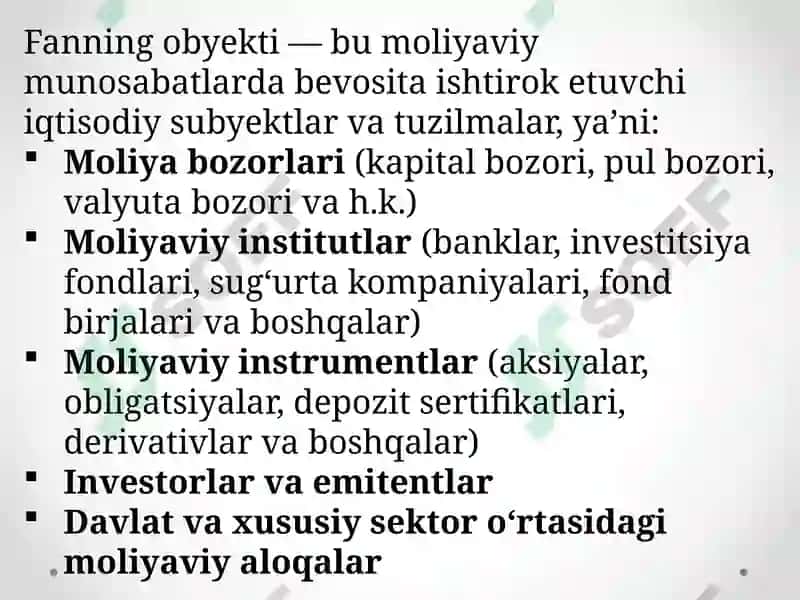 Moliyabozorlar, institutlar va instrumentlar 5