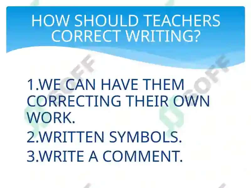 Teaching Writing Correction Strategies 5