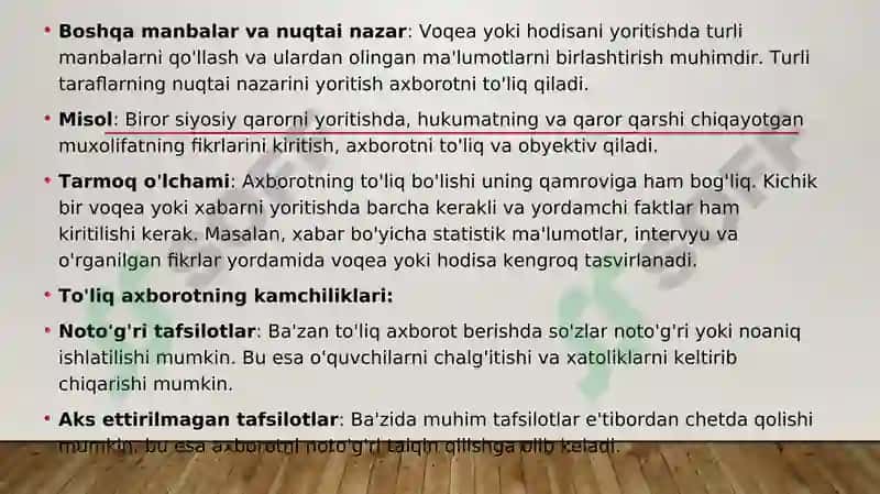 MEDIA VOSITALARIDA AXBOROTNING TAHLILI VA BAHOLASH 5