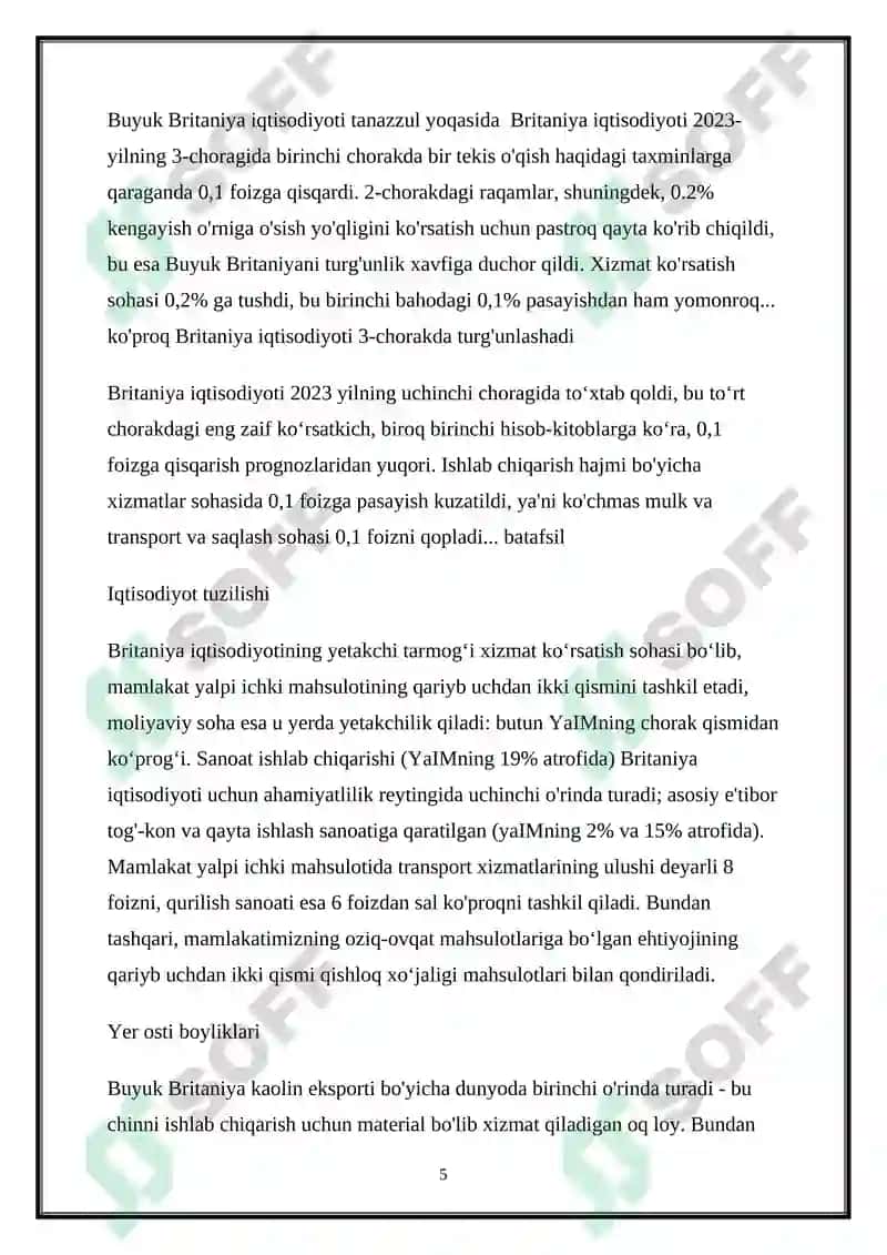 BRITANIYA BUYUK BRITANIYA 5